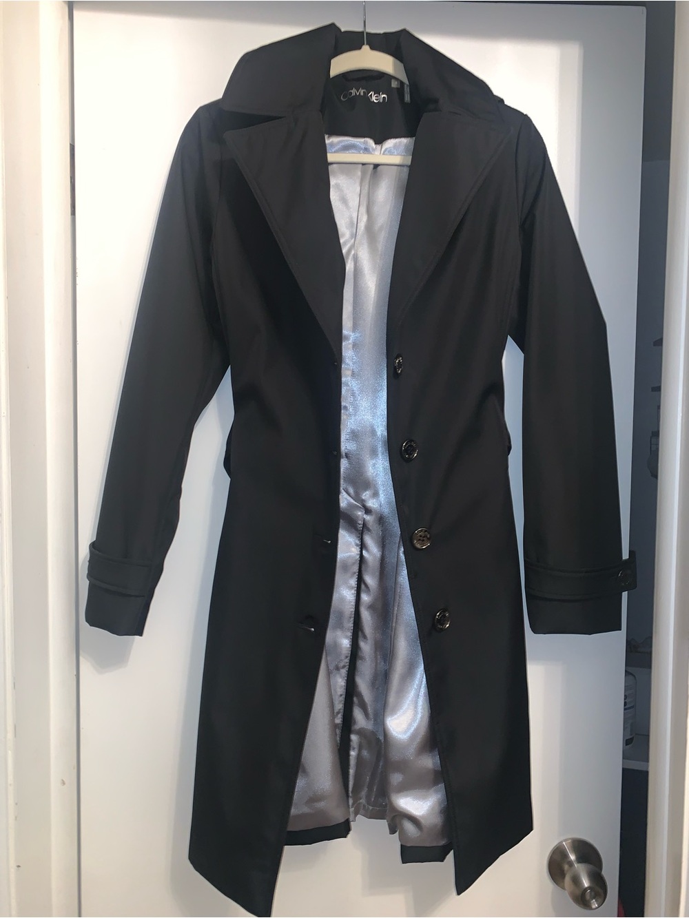 Calvin Klein Black Women’a Trench Coat